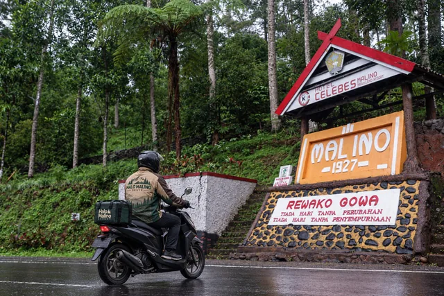 Visual driver Halo Malino berdasarkan foto latar dari SINDO Makassar